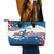 Custom USA Athletics Leather Tote Bag 2024 United States Flag Curve Style