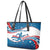 Custom USA Athletics Leather Tote Bag 2024 United States Flag Curve Style