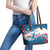 Custom USA Athletics Leather Tote Bag 2024 United States Flag Curve Style