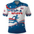 Custom USA Athletics Polo Shirt 2024 United States Flag Curve Style - Wonder Print Shop