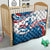 Custom USA Athletics Quilt 2024 United States Flag Curve Style