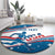 Custom USA Athletics Round Carpet 2024 United States Flag Curve Style