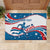 Custom USA Athletics Rubber Doormat 2024 United States Flag Curve Style