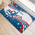 Custom USA Athletics Rubber Doormat 2024 United States Flag Curve Style