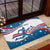 Custom USA Athletics Rubber Doormat 2024 United States Flag Curve Style