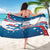 Custom USA Athletics Sarong 2024 United States Flag Curve Style