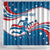 Custom USA Athletics Shower Curtain 2024 United States Flag Curve Style