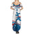 Custom USA Athletics Summer Maxi Dress 2024 United States Flag Curve Style - Wonder Print Shop