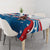 Custom USA Athletics Tablecloth 2024 United States Flag Curve Style