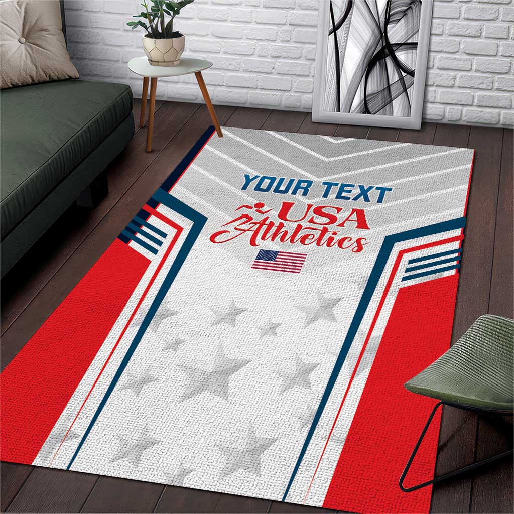 Custom USA Athletics Area Rug 2024 United States Champions Proud - Wonder Print Shop