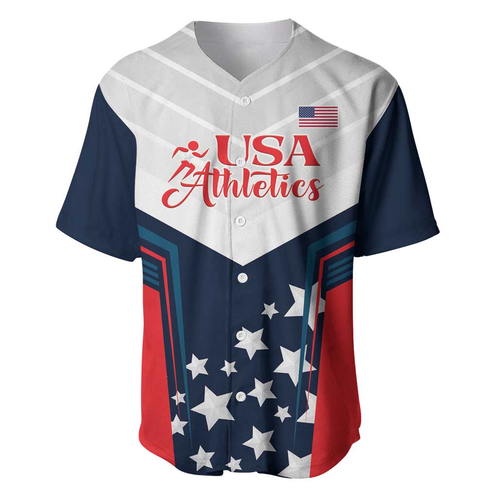 Custom USA Athletics Baseball Jersey 2024 United States Champions Proud - Wonder Print Shop