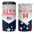 Custom USA Athletics 4 in 1 Can Cooler Tumbler 2024 United States Champions Proud - Wonder Print Shop