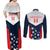 Custom USA Athletics Couples Matching Off Shoulder Maxi Dress and Long Sleeve Button Shirt 2024 United States Champions Proud - Wonder Print Shop