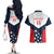 Custom USA Athletics Couples Matching Off The Shoulder Long Sleeve Dress and Hawaiian Shirt 2024 United States Champions Proud - Wonder Print Shop