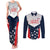 Custom USA Athletics Couples Matching Tank Maxi Dress and Long Sleeve Button Shirt 2024 United States Champions Proud - Wonder Print Shop