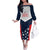 Custom USA Athletics Family Matching Off The Shoulder Long Sleeve Dress and Hawaiian Shirt 2024 United States Champions Proud - Wonder Print Shop