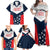 Custom USA Athletics Family Matching Off Shoulder Maxi Dress and Hawaiian Shirt 2024 United States Champions Proud - Wonder Print Shop