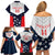 Custom USA Athletics Family Matching Off Shoulder Short Dress and Hawaiian Shirt 2024 United States Champions Proud - Wonder Print Shop