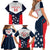 Custom USA Athletics Family Matching Short Sleeve Bodycon Dress and Hawaiian Shirt 2024 United States Champions Proud - Wonder Print Shop