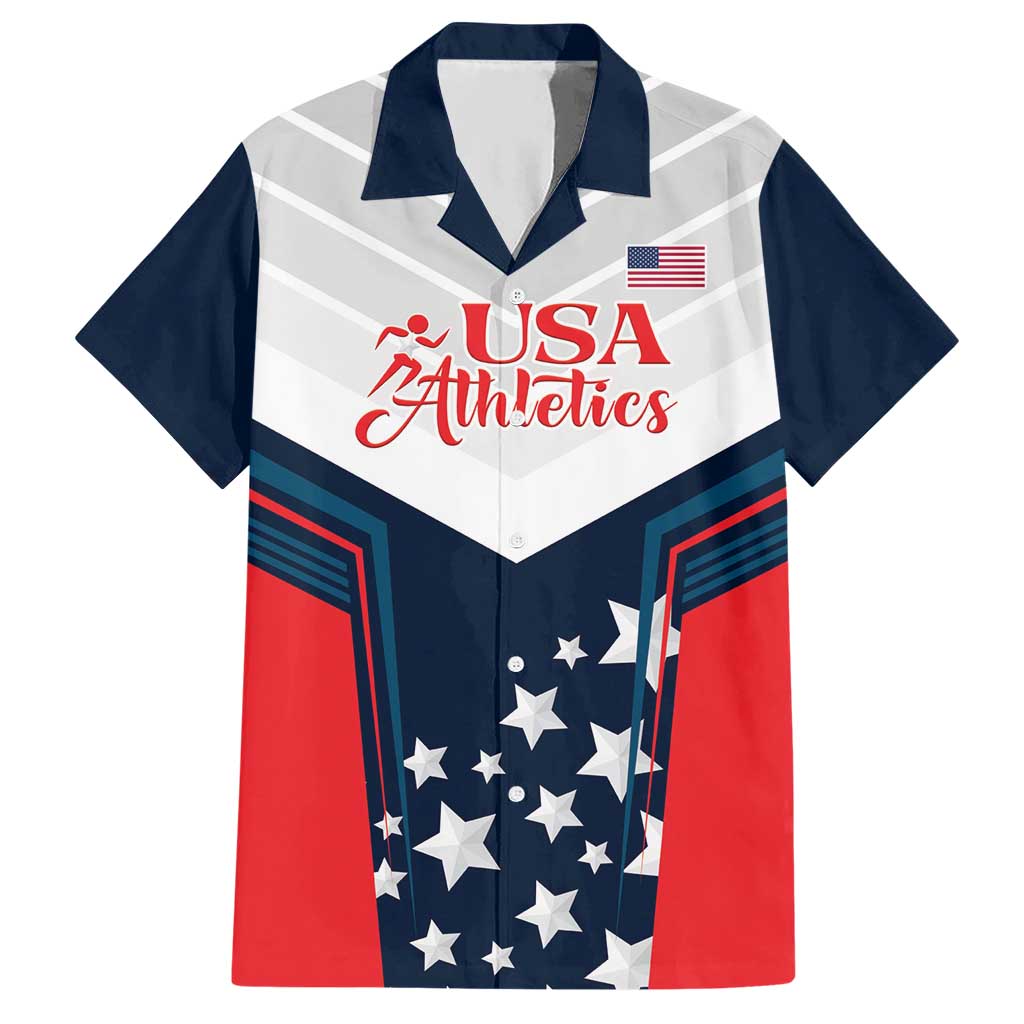 Custom USA Athletics Hawaiian Shirt 2024 United States Champions Proud - Wonder Print Shop