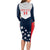 Custom USA Athletics Long Sleeve Bodycon Dress 2024 United States Champions Proud - Wonder Print Shop