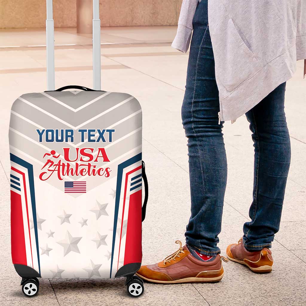 Custom USA Athletics Luggage Cover 2024 United States Champions Proud - Wonder Print Shop