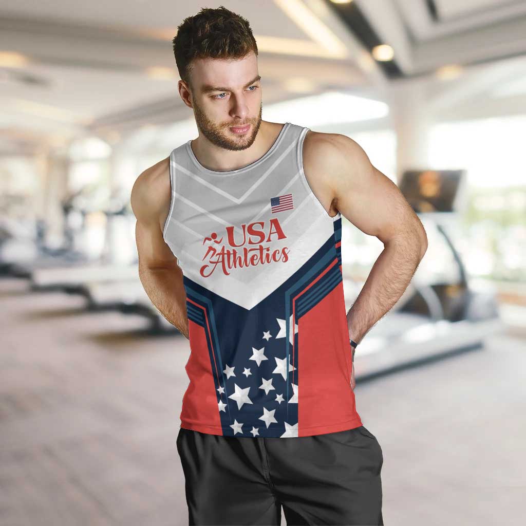 Custom USA Athletics Men Tank Top 2024 United States Champions Proud - Wonder Print Shop