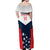 Custom USA Athletics Off Shoulder Maxi Dress 2024 United States Champions Proud - Wonder Print Shop