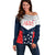 Custom USA Athletics Off Shoulder Sweater 2024 United States Champions Proud - Wonder Print Shop