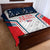 Custom USA Athletics Quilt Bed Set 2024 United States Champions Proud