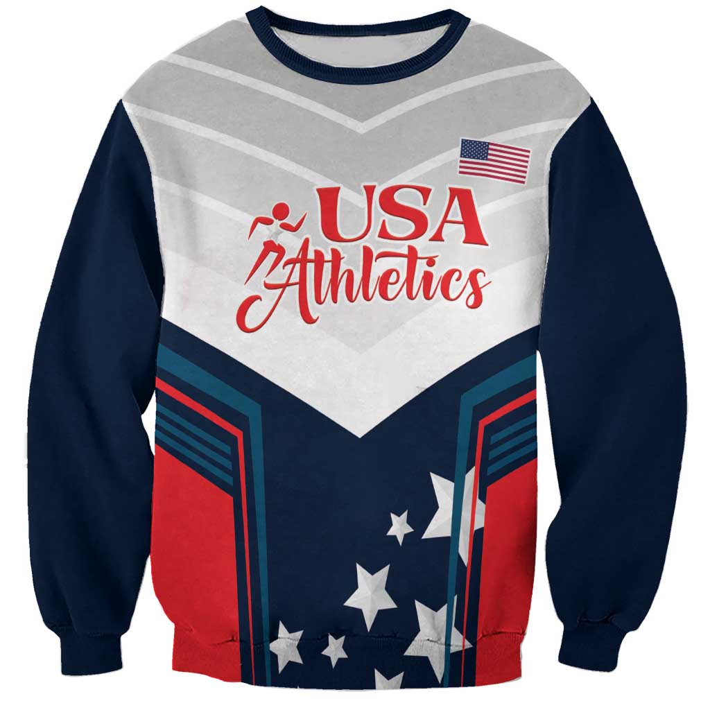 Custom USA Athletics Sweatshirt 2024 United States Champions Proud