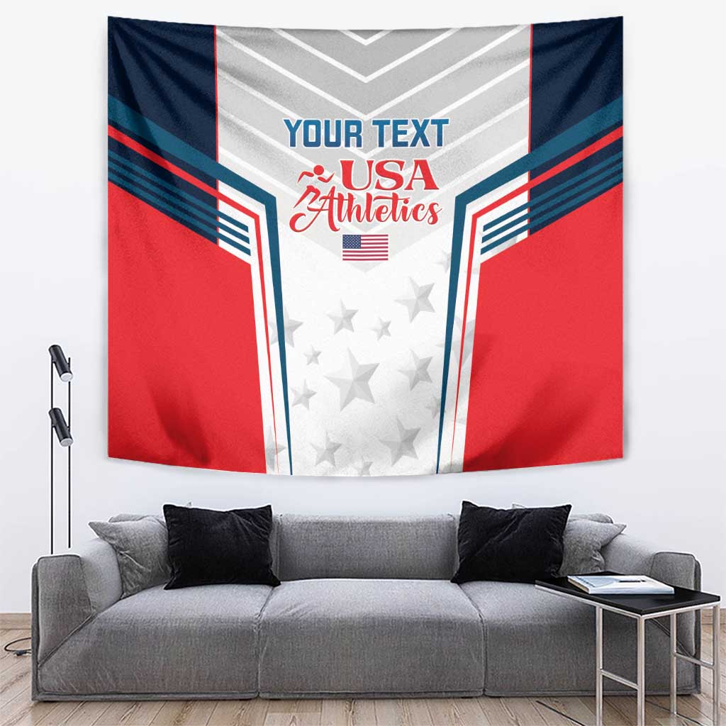 Custom USA Athletics Tapestry 2024 United States Champions Proud