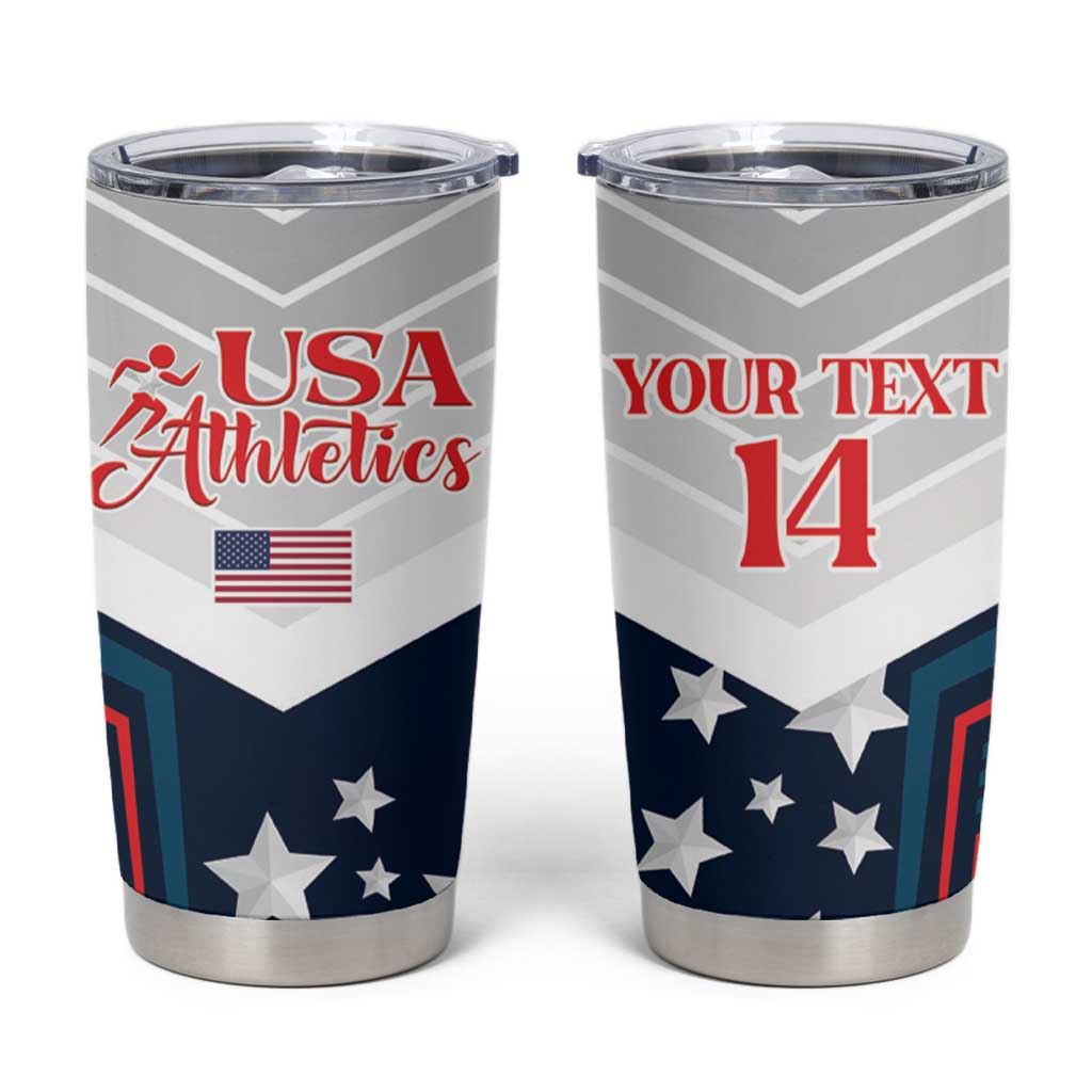 Custom USA Athletics Tumbler Cup 2024 United States Champions Proud