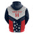 Custom USA Athletics Zip Hoodie 2024 United States Champions Proud