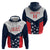 Custom USA Athletics Zip Hoodie 2024 United States Champions Proud