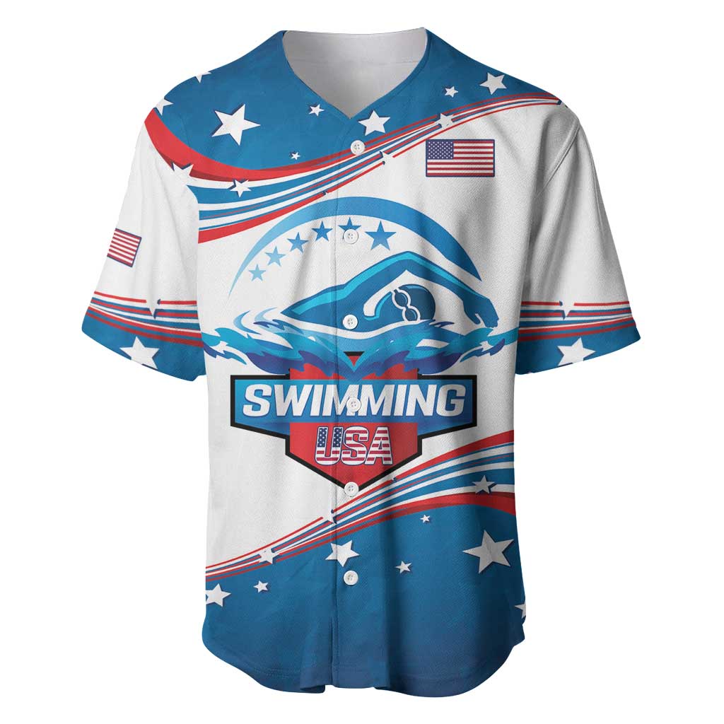 Personalized USA Swimming Baseball Jersey 2024 We Are The Champions - Wonder Print Shop