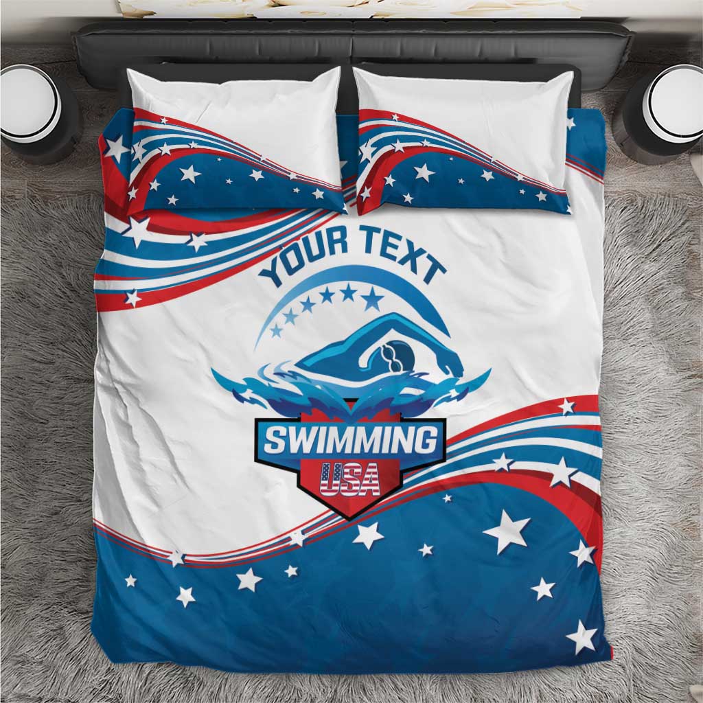 Personalized USA Swimming Bedding Set 2024 We Are The Champions - Wonder Print Shop