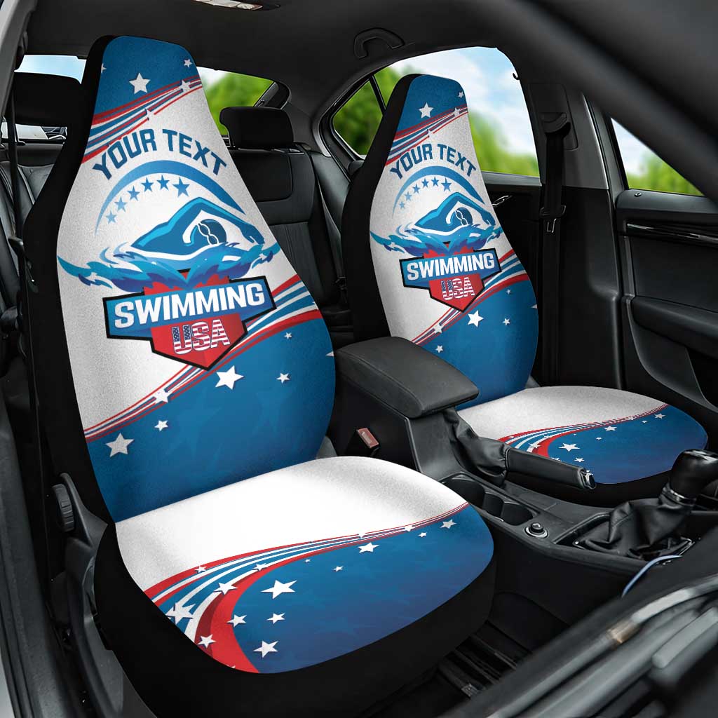 Personalized USA Swimming Car Seat Cover 2024 We Are The Champions - Wonder Print Shop