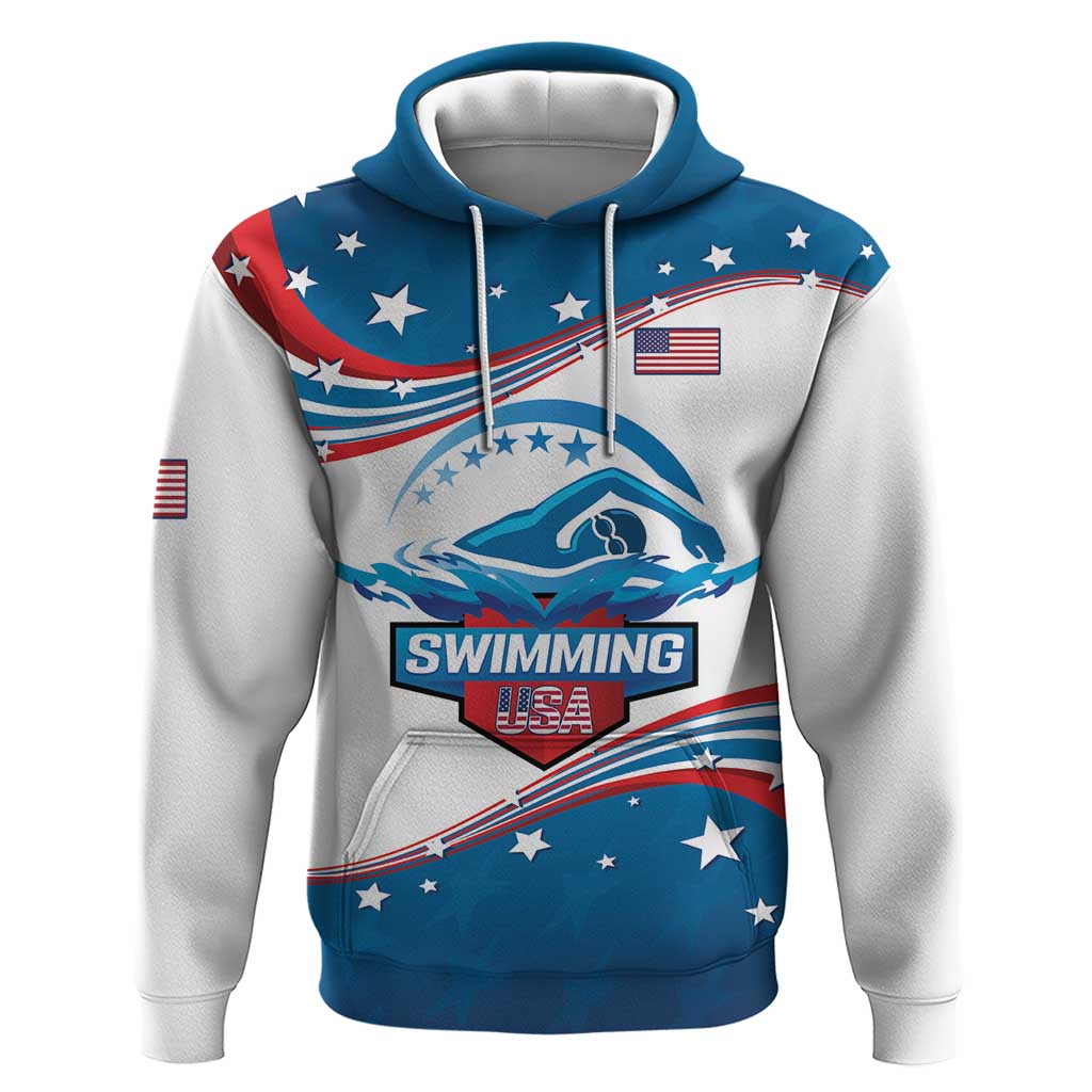 Personalized USA Swimming Hoodie 2024 We Are The Champions - Wonder Print Shop