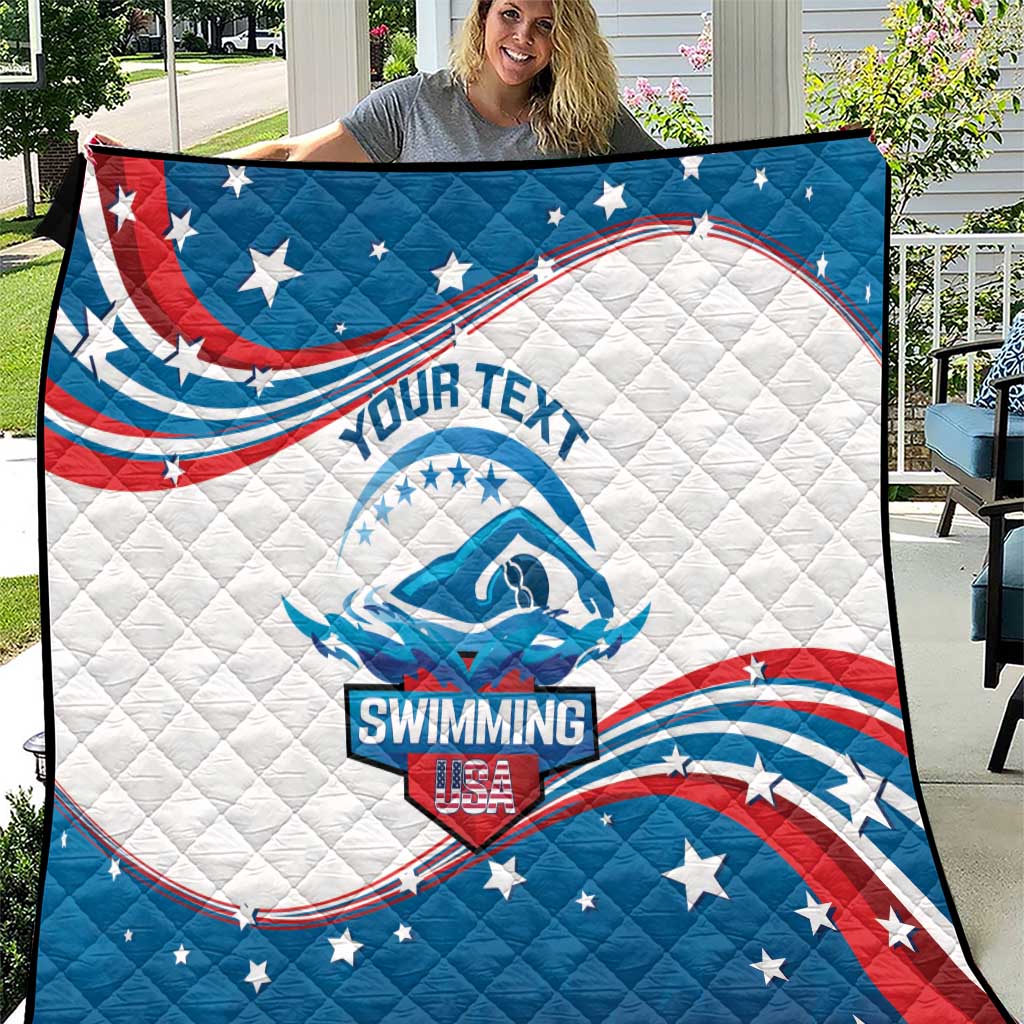 Personalized USA Swimming Quilt 2024 We Are The Champions