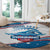 Personalized USA Swimming Round Carpet 2024 We Are The Champions