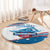 Personalized USA Swimming Round Carpet 2024 We Are The Champions