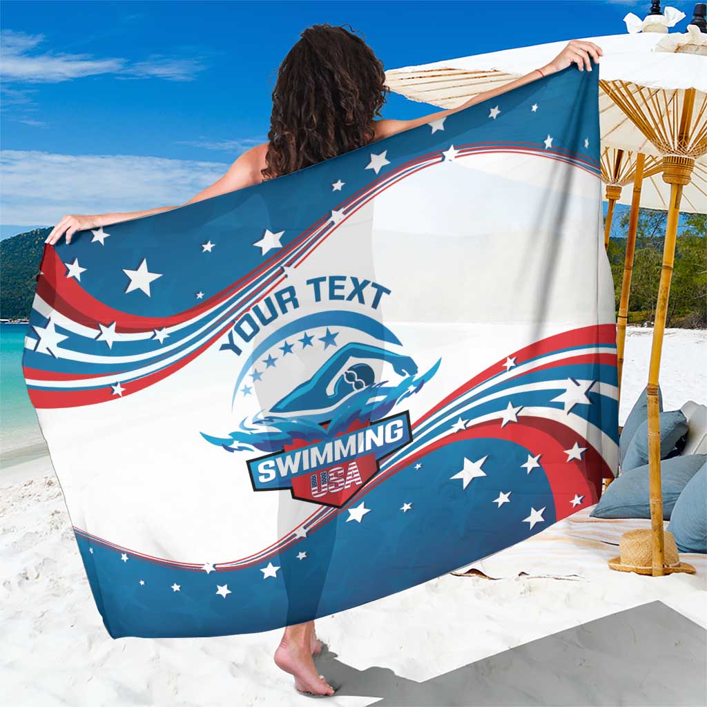 Personalized USA Swimming Sarong 2024 We Are The Champions