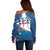 Personalized USA Gymnastics Off Shoulder Sweater 2024 United States Flag Curve Style - Wonder Print Shop