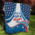 Personalized USA Gymnastics Quilt 2024 United States Flag Curve Style