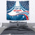 Personalized USA Gymnastics Tapestry 2024 United States Flag Curve Style