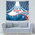 Personalized USA Gymnastics Tapestry 2024 United States Flag Curve Style