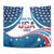 Personalized USA Gymnastics Tapestry 2024 United States Flag Curve Style