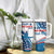 Personalized USA Gymnastics Tumbler With Handle 2024 United States Flag Curve Style