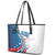 Personalized USA Fencing Leather Tote Bag 2024 United States Flag Curve Style